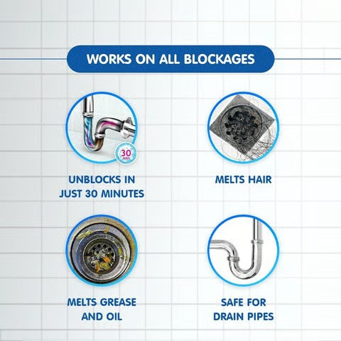 Drain Blockage Cleaner Sink Cleaner Powder
