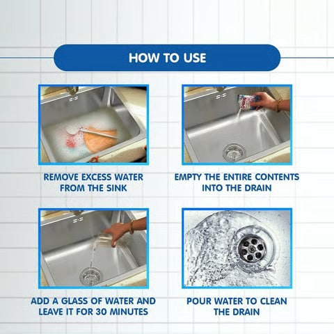 Drain Blockage Cleaner Sink Cleaner Powder